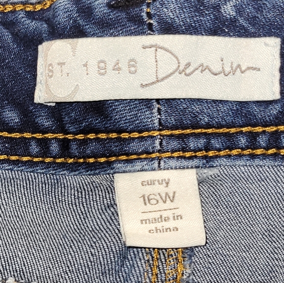 Women's Est 1946 Denim Blue Size 16W Jeans - Picture 10 of 10